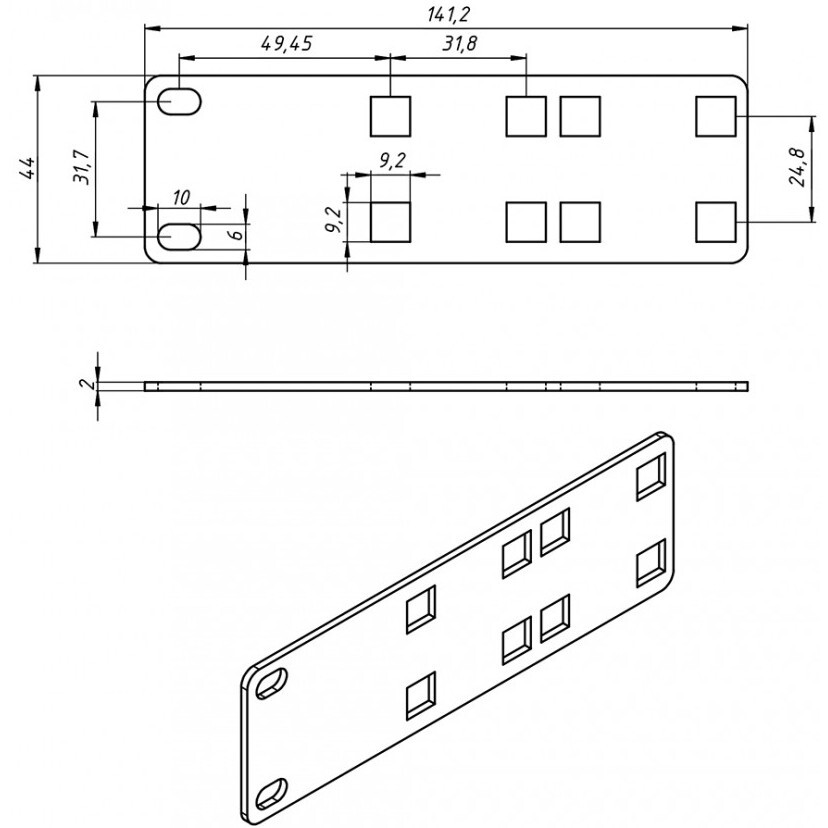Kronšteins Hyperline PMV1-RAL9005 - photo 2