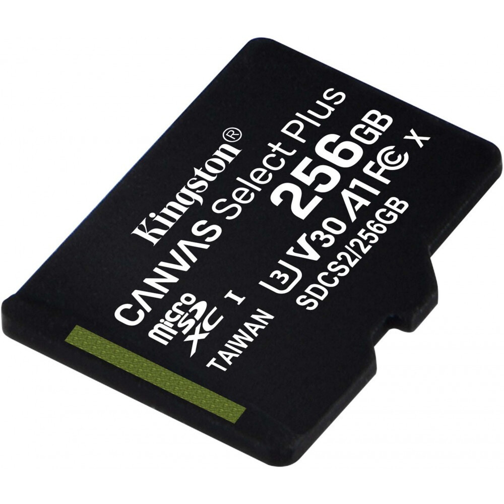 Atmiņas kartes Kingston MicroSD 256Gb Canvas Select Plus (SDCS2/256GBSP)