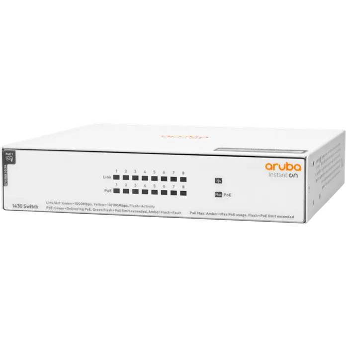 Commutateur (switch) HPE R8R46A Aruba Instant On 1430 8G Switch - photo 2