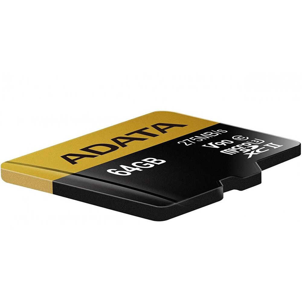 Atmiņas kartes 64Gb MicroSD ADATA Premier + SD Adapter (AUSDX64GUII3CL10-CA1) - foto 2