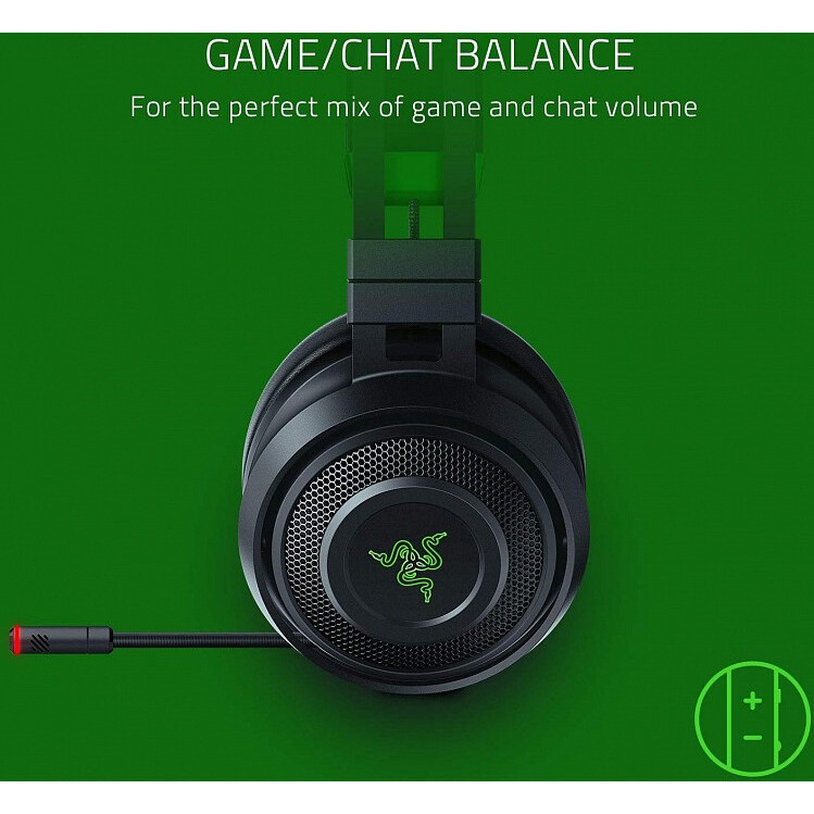 Garnitūra Razer Nari Ultimate Black/Green - RZ04-02910100-R3M1 - foto 6