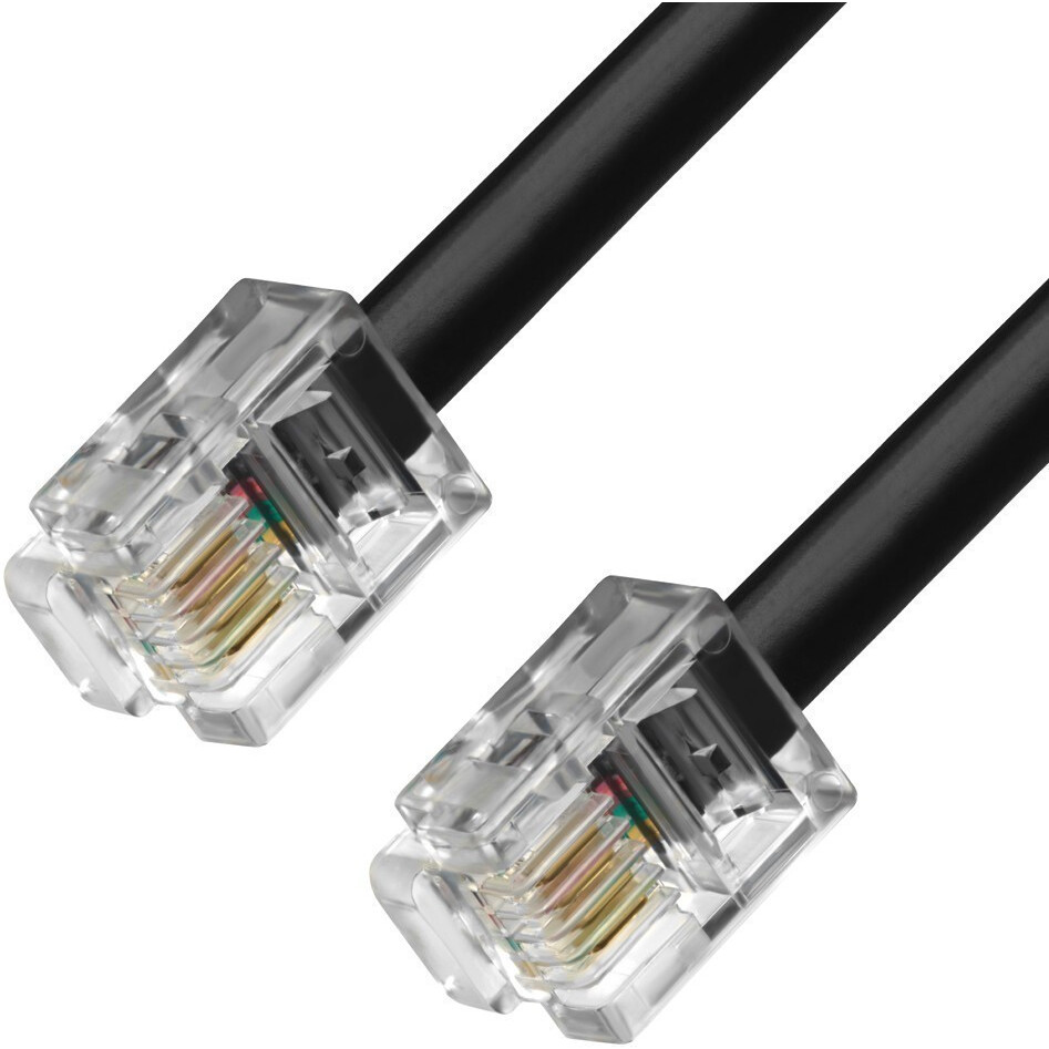 Telefona kabelis Greenconnect 6p4c, 1m GCR-TP6P4C2-1.0m - photo 2