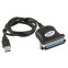 Kabelis Orient USB 2.0 - LPT, 0.8m (ULB-201N)