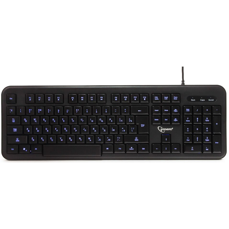 Tastatūra Gembird KB-200L Black