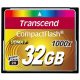 Carte mémoire 32Gb Compact Flash Transcend 1000x (TS32GCF1000)