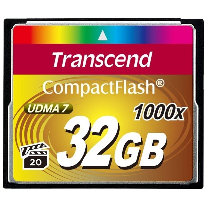 Atmiņas kartes 32Gb Compact Flash Transcend 1000x (TS32GCF1000)