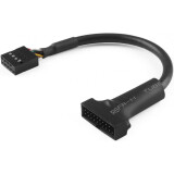 Connection en série USB 2.0 8-pin - USB 3.0 19-pin for motherboard, 15cm, Greenconnect GCR-U2U3