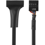 Connection en série USB 2.0 8-pin - USB 3.0 19-pin for motherboard, 15cm, Greenconnect GCR-U2U3