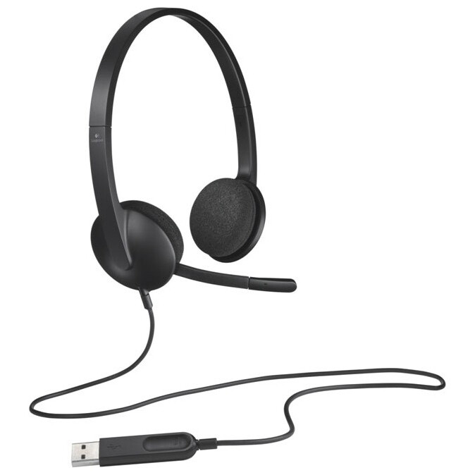 Garnitūra Logitech Stereo H340 (981-000475) - 981-000475/981-000509
