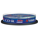 Disks CD-R Verbatim 700Mb 52x DataLife Cake Box (10pcs) (43437)