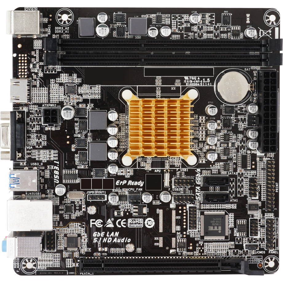 Carte mère Biostar A68N-2100K + AMD E1-6010 onboard