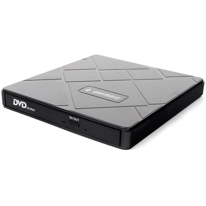 External optical drive Gembird DVD-USB-04 (DVD±RW) Black