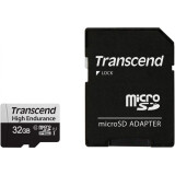 Atmiņas kartes 32Gb MicroSD Transcend + SD adapter (TS32GUSD350V)