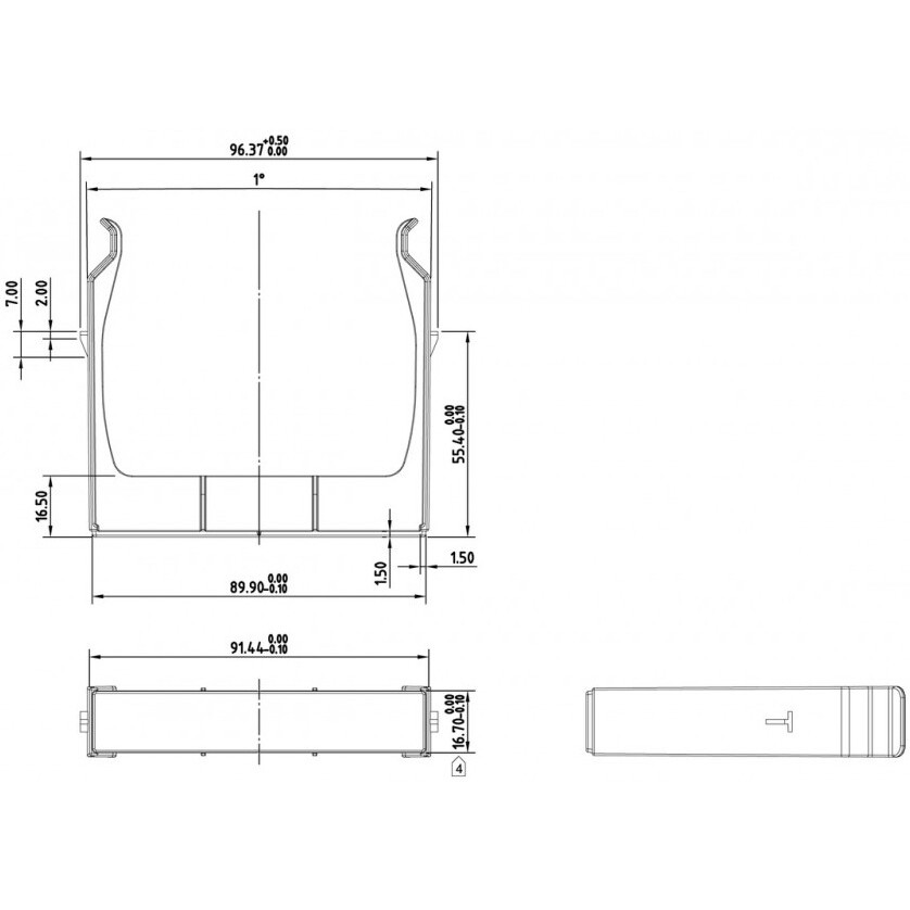Aizbāznis Hyperline PPTR-CSS-BLANK-PL-BK - foto 2