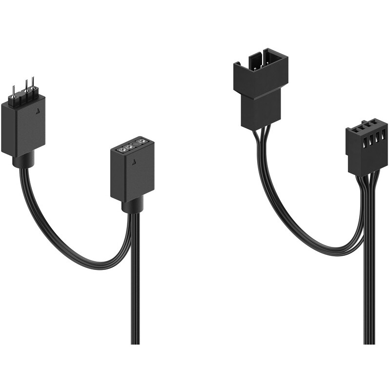 Korpusa dzesētājs Fractal Design Aspect 14 RGB PWM Black Frame (FD-F-AS1-1405) - foto 3