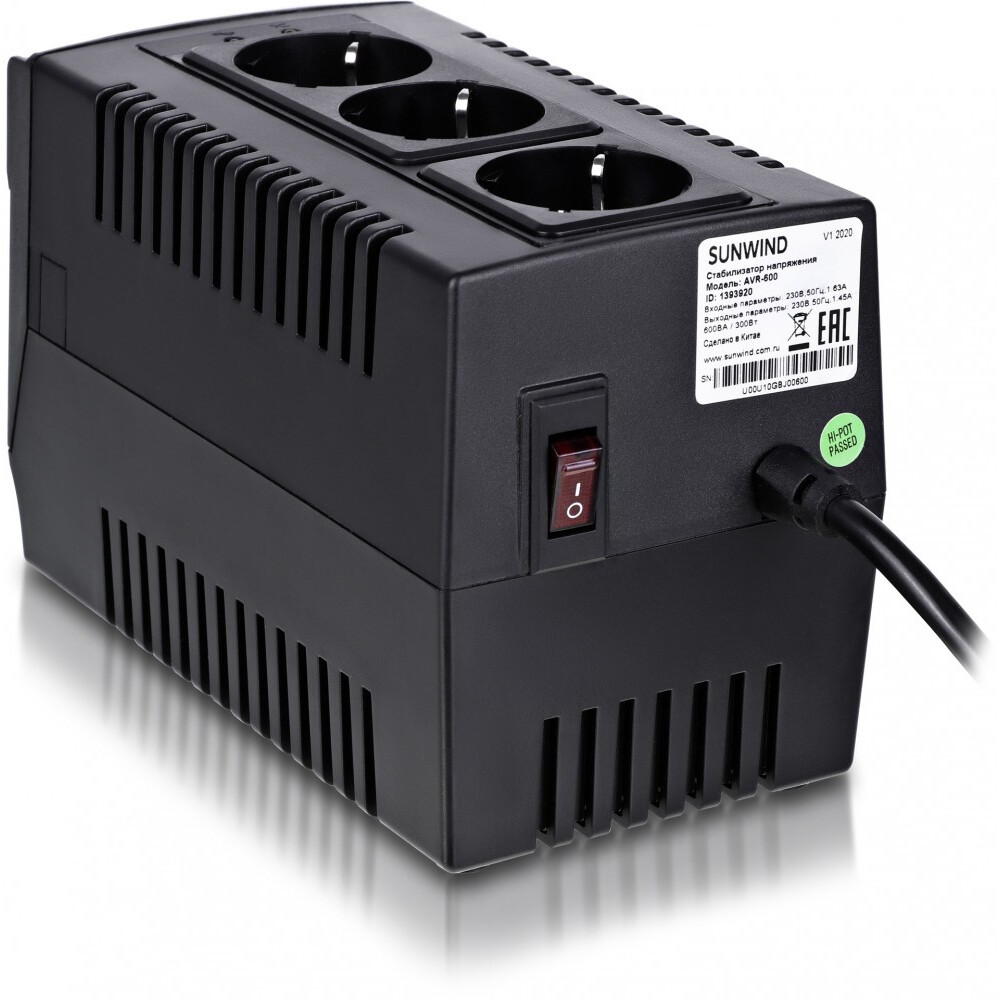 Sprieguma stabilizators SunWind AVR-600 - foto 3