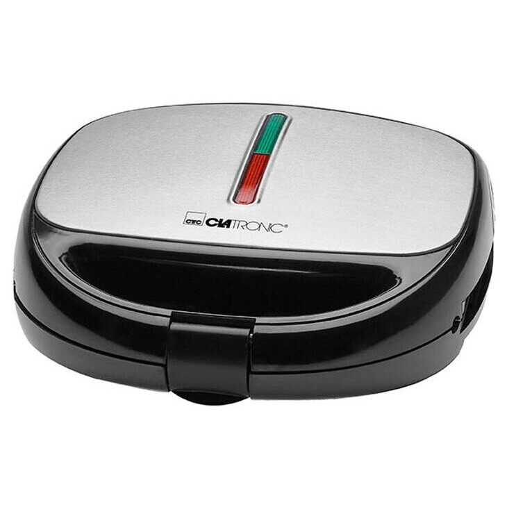sandwich maker Clatronic ST/WA 3670 Black, Stainless steel