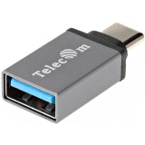 Pārejas savienojums USB A (F) - USB Type-C, Telecom TA431M