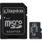 Atmiņas kartes 64Gb MicroSD Kingston + SD adapter (SDCIT2/64GB)