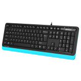 Tastatūra A4Tech Fstyler FKS10 Black/Blue