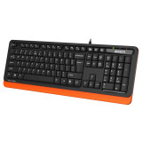 Tastatūra A4Tech Fstyler FKS10 Black/Orange