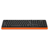 Tastatūra A4Tech Fstyler FKS10 Black/Orange