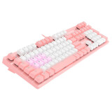 Tastatūra A4Tech Bloody B800 Pink/White