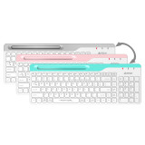 Tastatūra A4Tech Fstyler FBK25 White/Grey