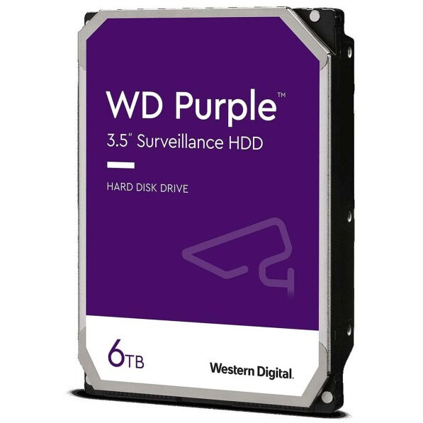 Cietais disks 6Tb SATA-III WD Purple (WD63PURZ)
