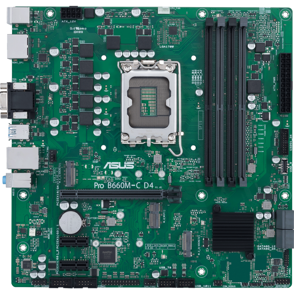 Pamatplate ASUS PRO B660M-C D4-CSM