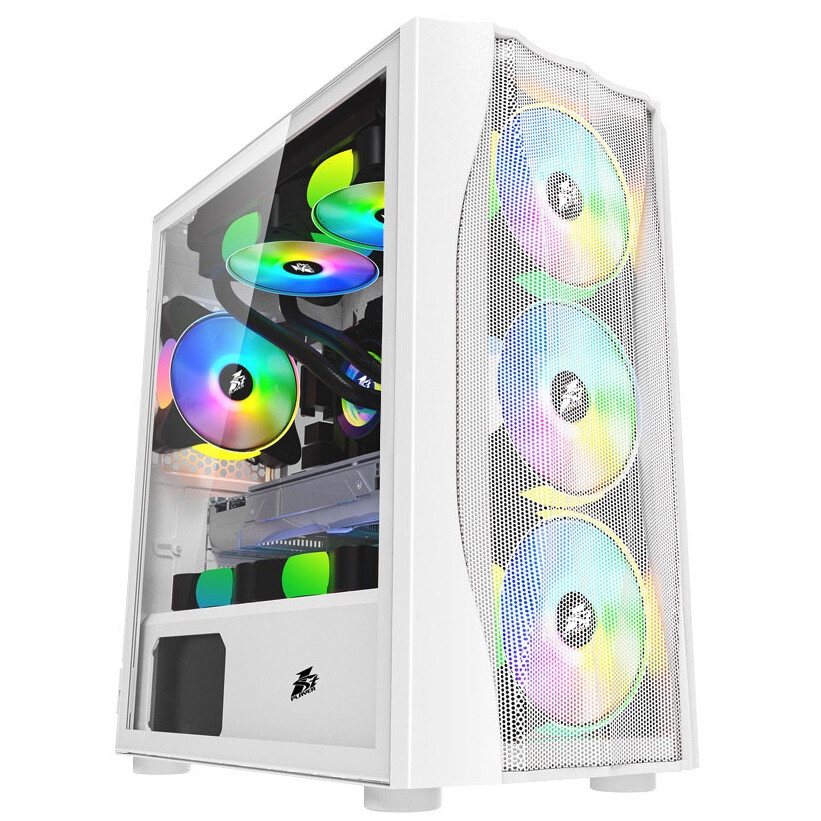 Datoru korpuss 1STPLAYER FIREBASE X3-M White - X3-M-WH-4F1-W