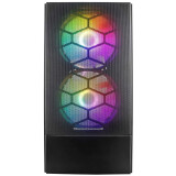 Datoru korpuss 1STPLAYER FIREBASE X4-M Black (X4-M-BK-2F1P-1F1)