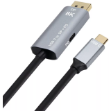 Kabelis USB Type-C - DisplayPort, 1.8m, VCOM CU480MCPD-1.8M
