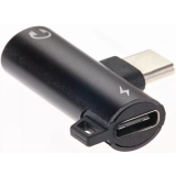 Pārejas savienojums USB Type-C - mini jack 3.5mm, Telecom TA433M Black (TA433M-B)
