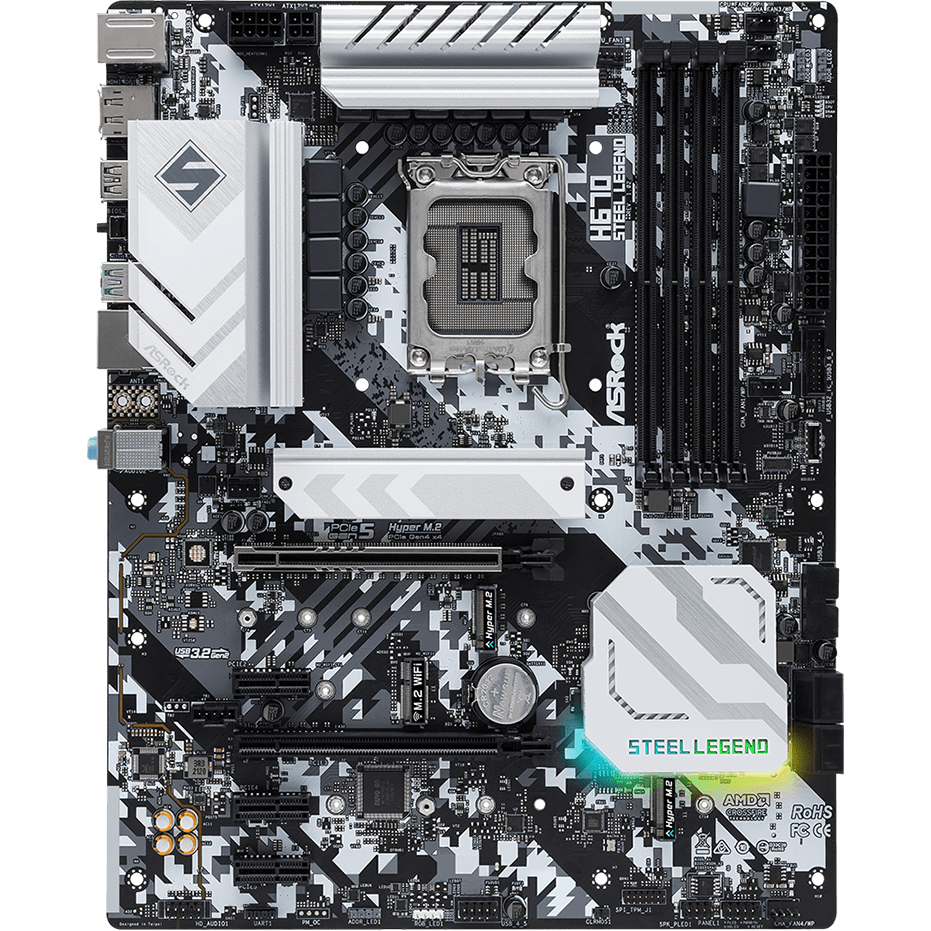 Pamatplate ASRock H670 Steel Legend