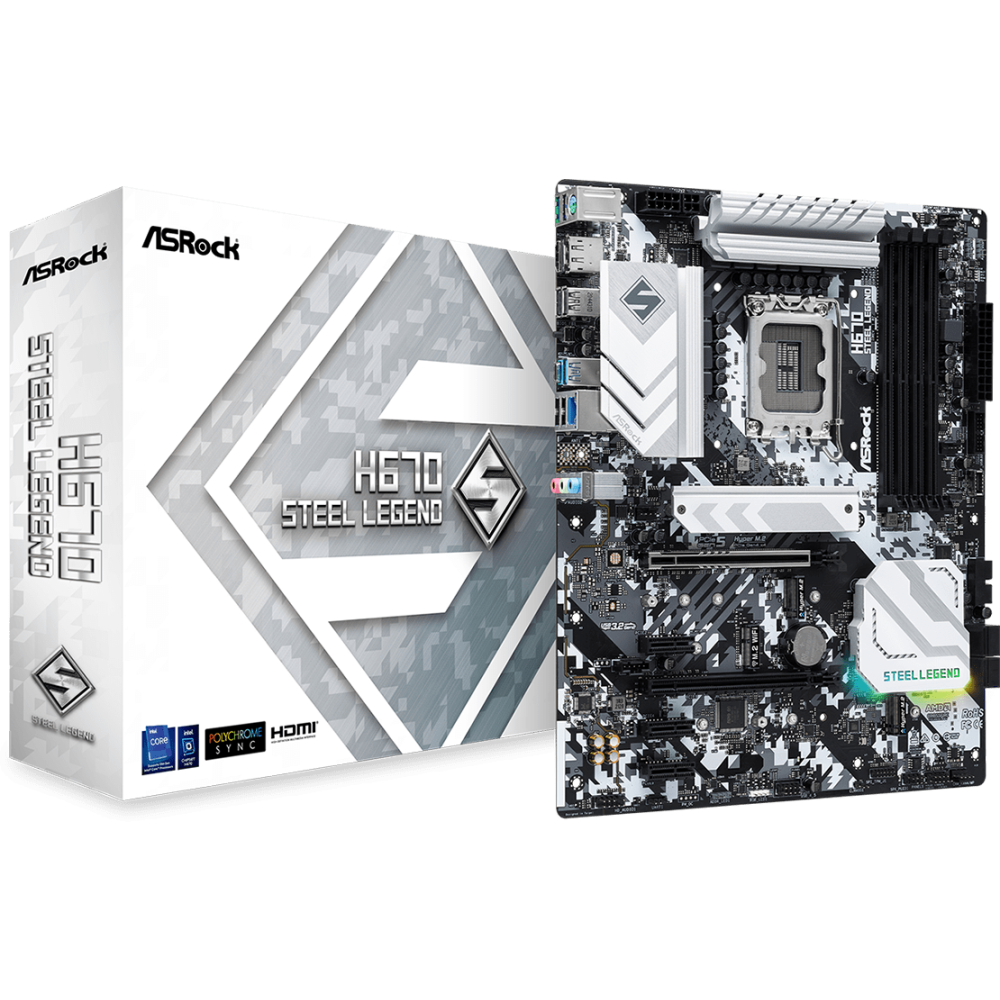 Pamatplate ASRock H670 Steel Legend - foto 5