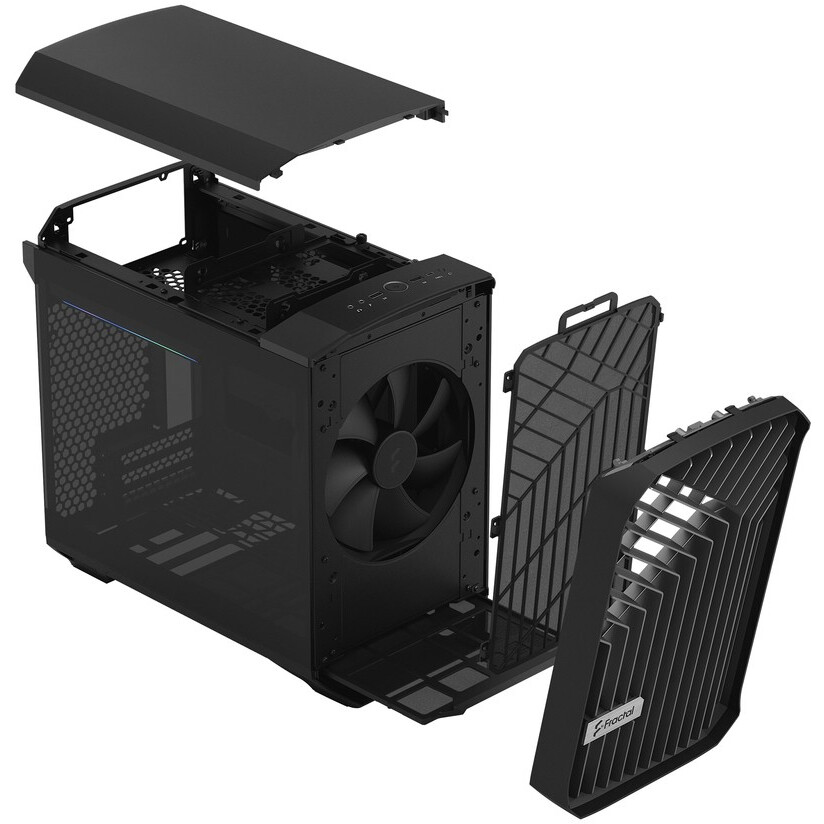 Datoru korpuss Fractal Design Torrent Nano Black TG Dark Tint - FD-C-TOR1N-01 - foto 9