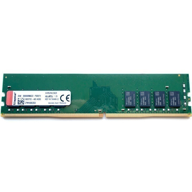 Mémoire vive 8GB DDR4 3200MHz Kingston (KVR32N22S8/8)