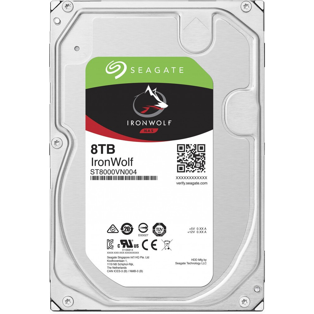 Disque dur 8TB SATA-III Seagate IronWolf (ST8000VN004)