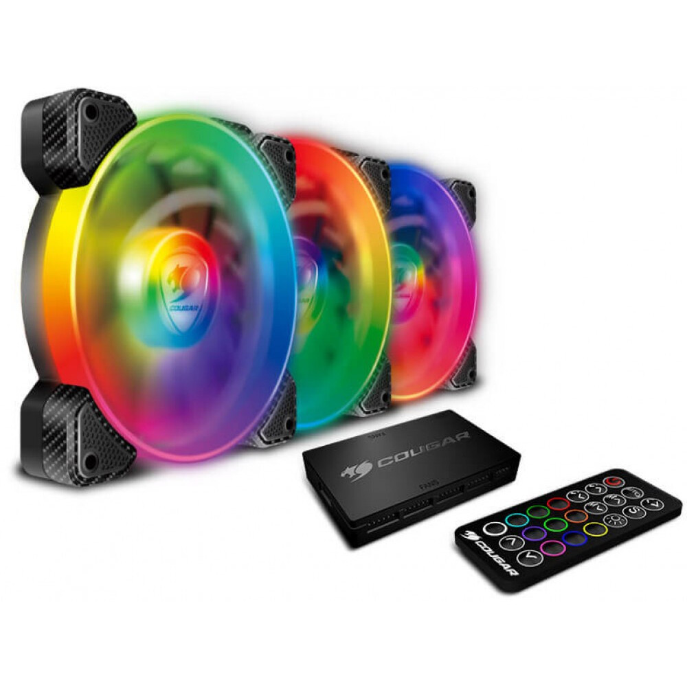 Ventilateur de boîtier Cougar VORTEX RGB SPB 120 Kit - CF-V12SET-SPBRGB