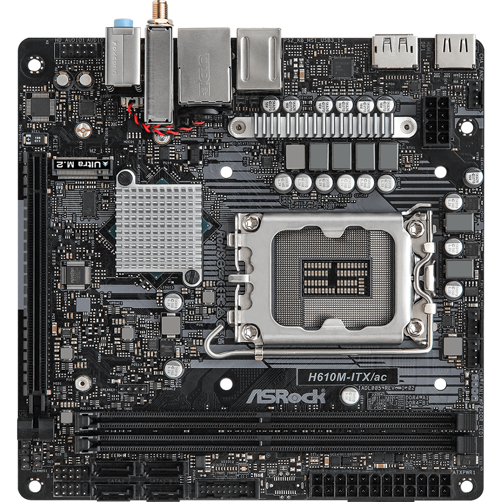 Carte mère ASRock H610M-ITX/AC