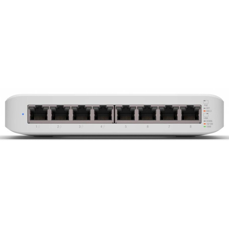 Slēdzis (komutators) Ubiquiti UniFi Switch Lite 8 PoE - USW-LITE-8-POE-EU - foto 2