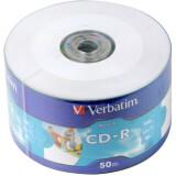 Disks CD-R Verbatim 700Mb 52x DataLife+ Printable (50pcs) (43794)