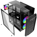 Datoru korpuss Powercase Alisio Micro X3B Black (PC_CAMIB_L3)