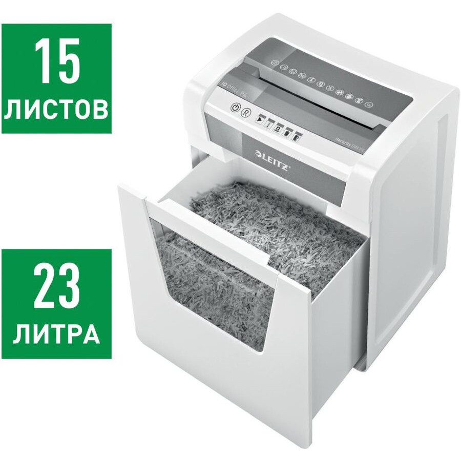 Papīra smalcinātājs (šrederis) Leitz IQ Office (80030000) - foto 4
