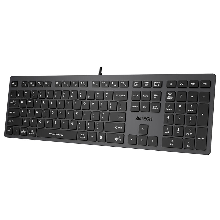 Tastatūra A4Tech Fstyler FX50 Grey - foto 3