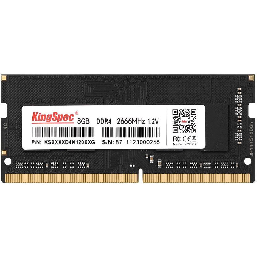 Operatīvā atmiņa 8Gb DDR4 2666MHz KingSpec SO-DIMM (KS2666D4N12008G)