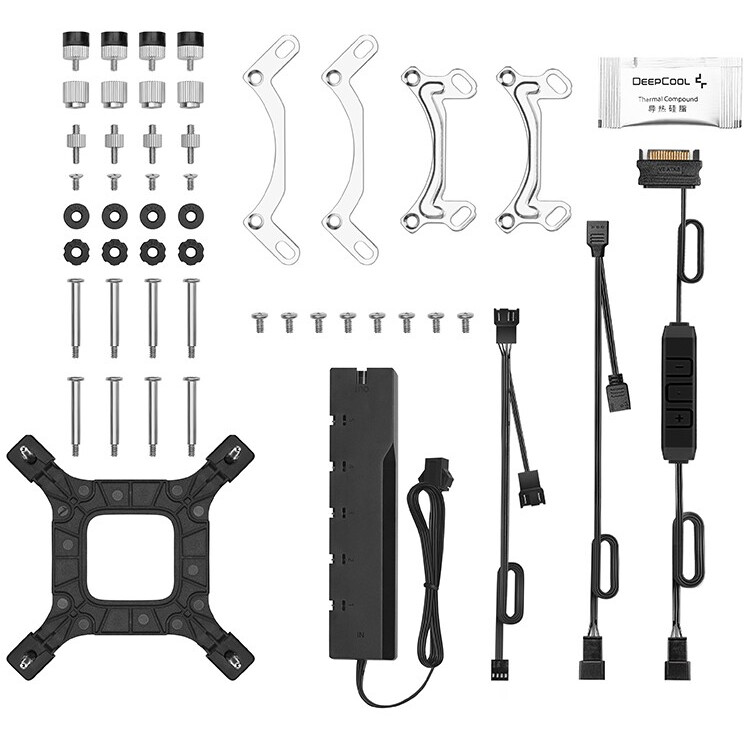 Ūdens dzesētājs DeepCool Gammaxx L240 A-RGB White - foto 6