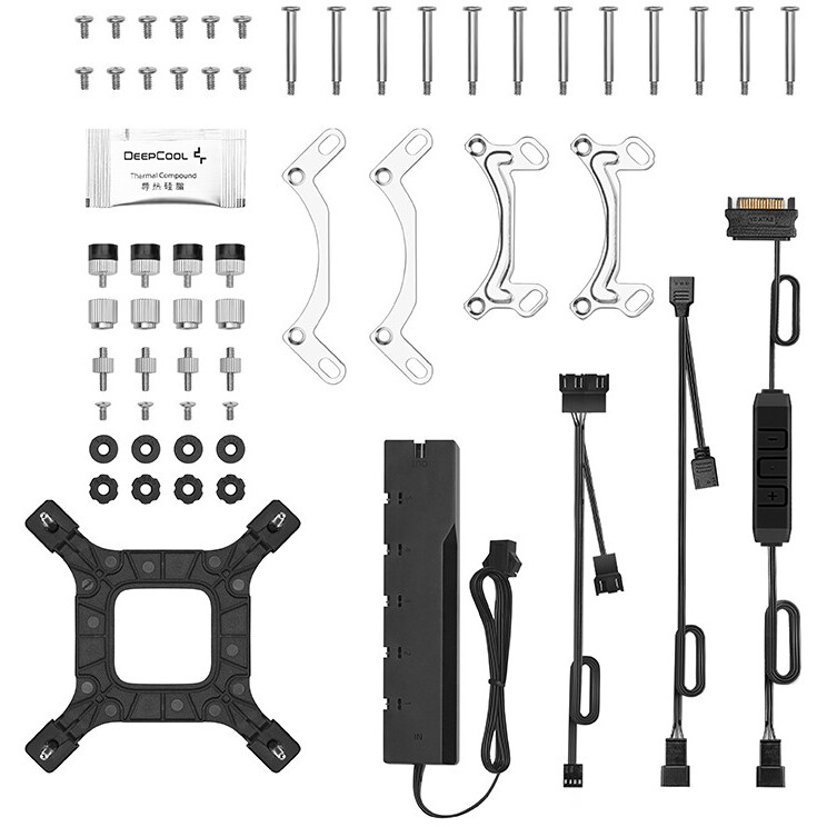 Ūdens dzesētājs DeepCool Gammaxx L360 A-RGB White - foto 6