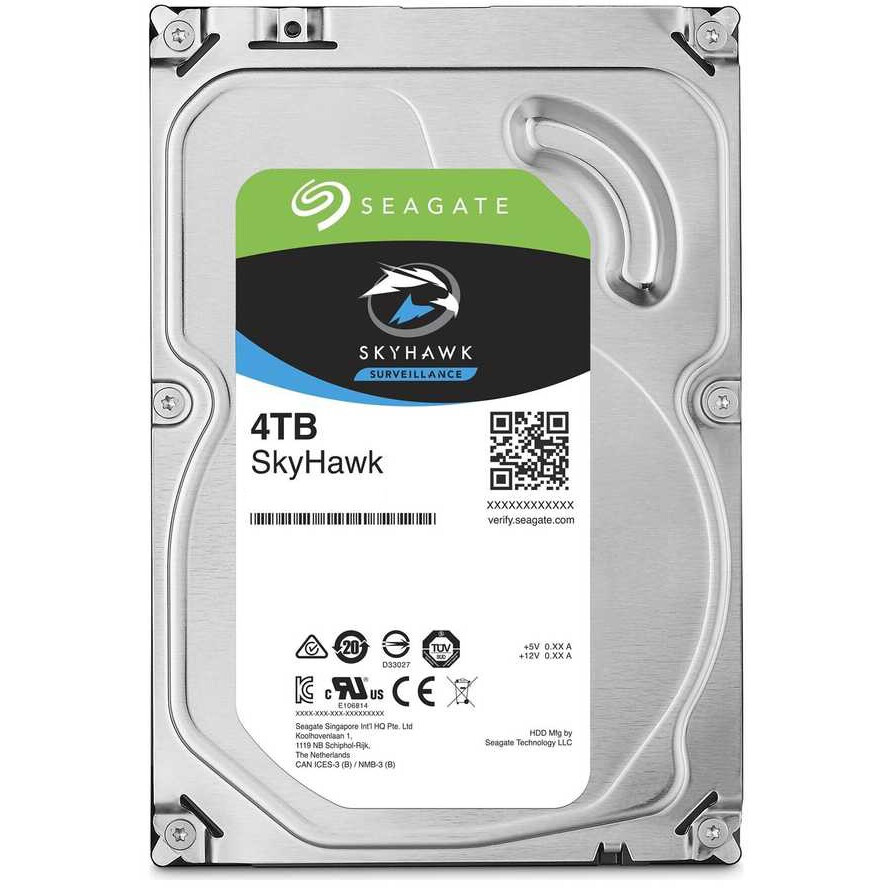 Cietais disks Seagate SkyHawk Surveillance 4Tb (ST4000VX016)